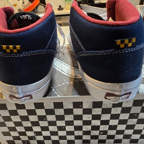 Vans Skate Half Cab Navy / Burgundy VN0A2Z34YY3 Skateboarding Shoes MENS 10 NEW - Picture 4 of 15